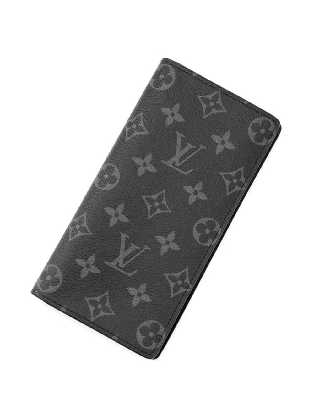 Louis Vuitton Wallet Monogram Eclipse Portefeuille Brazza Black